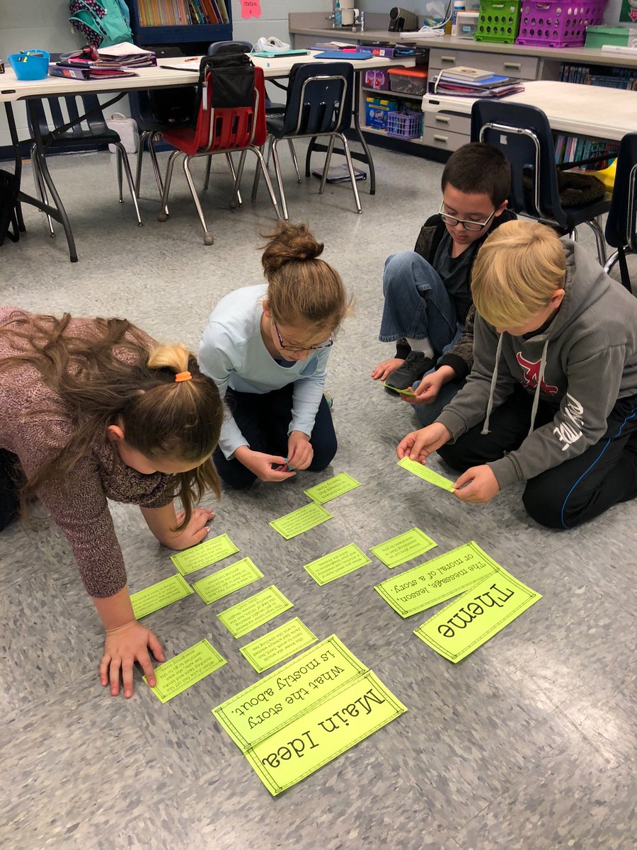 JES Mrs Burns class students engaged with Main Idea and Theme❤️ <a href="/JES_PREK_5/">Johnson Elementary</a>  <a href="/LCSforKids/">Limestone County Schools</a>