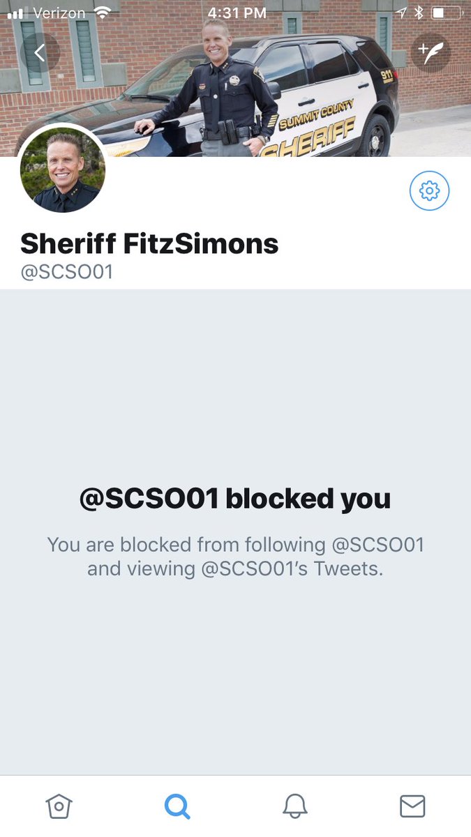 samantha19175's tweet photo. If this is the kind of leader #SummitCounty wants than should be ashamed of yourself. 😳🤔 Just taking a page out of @realDonaldTrump book. And, he got sued. You know what that feels like though, right Buddy? #FitzSimonsForSheriff #SummitCountyVotes https://t.co/1iR0d2OFHS