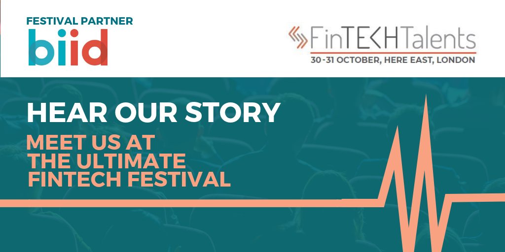 Come and hear the story of <a href="/biidcloud/">biid</a> at the ultimate fintech festival this October 30th &amp; 31st <a href="/HereEast/">Here East</a> London. We're excited to have you on board bit.ly/2Q9HTXL #FTT18