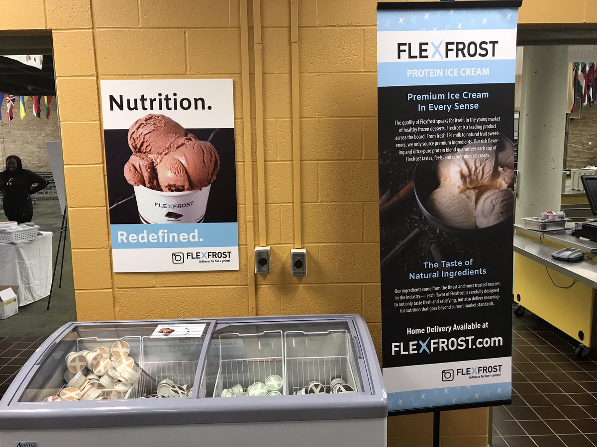 SycamoreCNS's tweet photo. Sampling @EatFlexfrost ice cream today at @SycamoreHS @TheRealMrMader @SycamoreSchools come try it! https://t.co/snn7rVvo3r