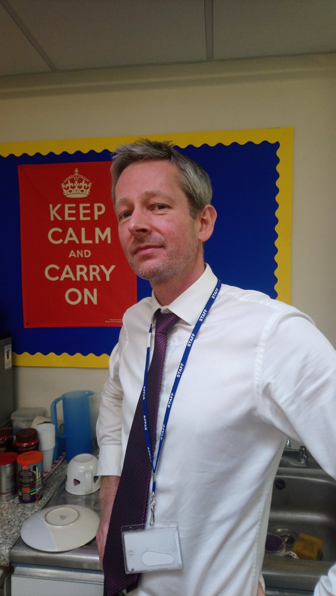 DysonPerrins's tweet photo. Keep calm Mr Fendall, you might not get too soaked #BackBilly Β£1 for three sponges https://t.co/TSeO14bXWH