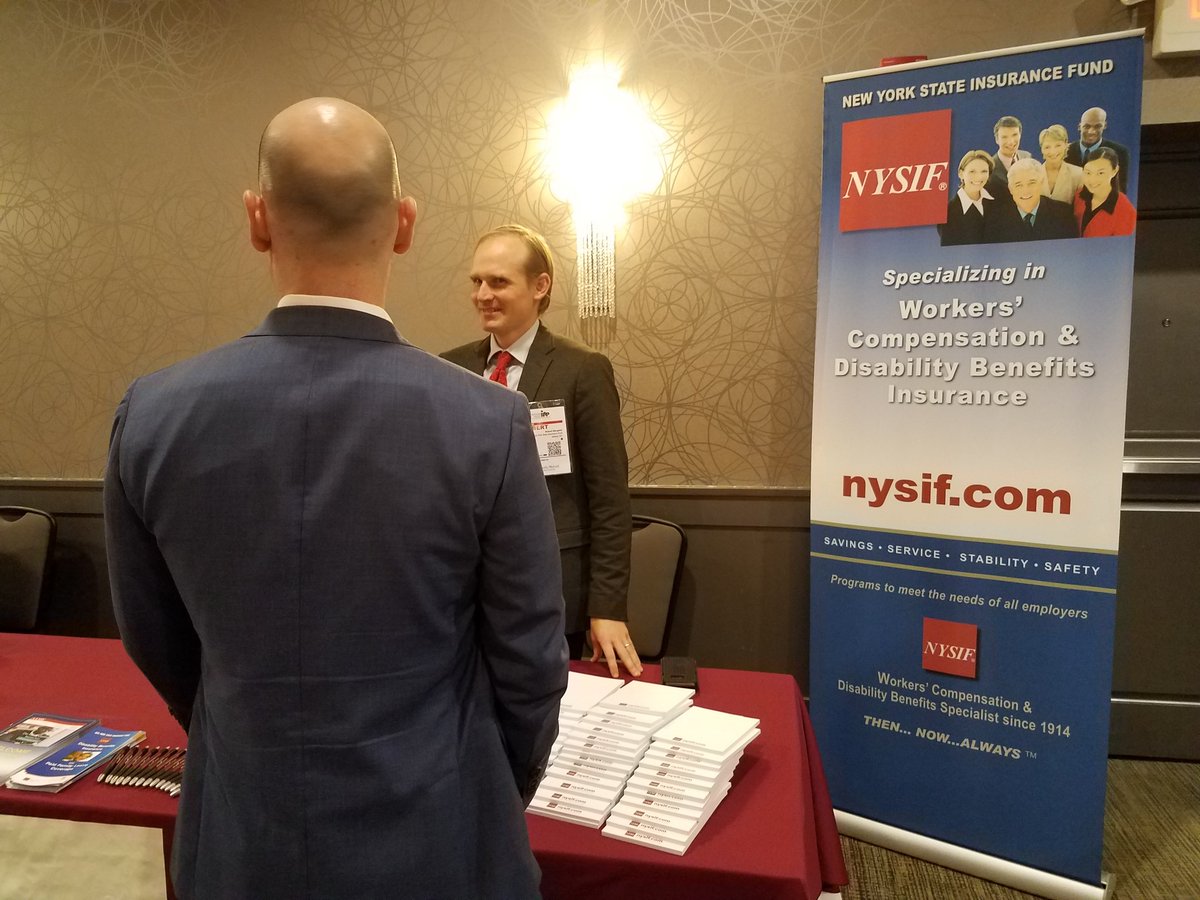 NYSIF_1914's tweet photo. NYSIF is exhibiting at the @PIAEducConf Hudson Valley RAP (Regional Awareness Program) 2018 Trade Show at the Crowne Plaza in Suffern today from 10am to 1pm. Please stop by and say hello. #workerscomp #paidfamilyleave #disabilitybenefits #HVRAP #PIANY https://t.co/DVvTXAxfA5