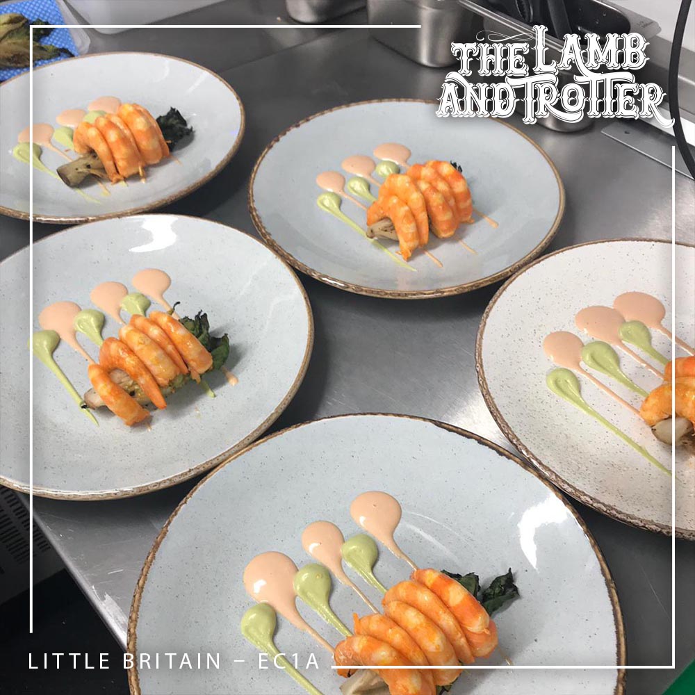 The #collectivenoun for some wild prawn starters is a 'pleasure'. Join us for lunch or dinner for some pleasure of your own.