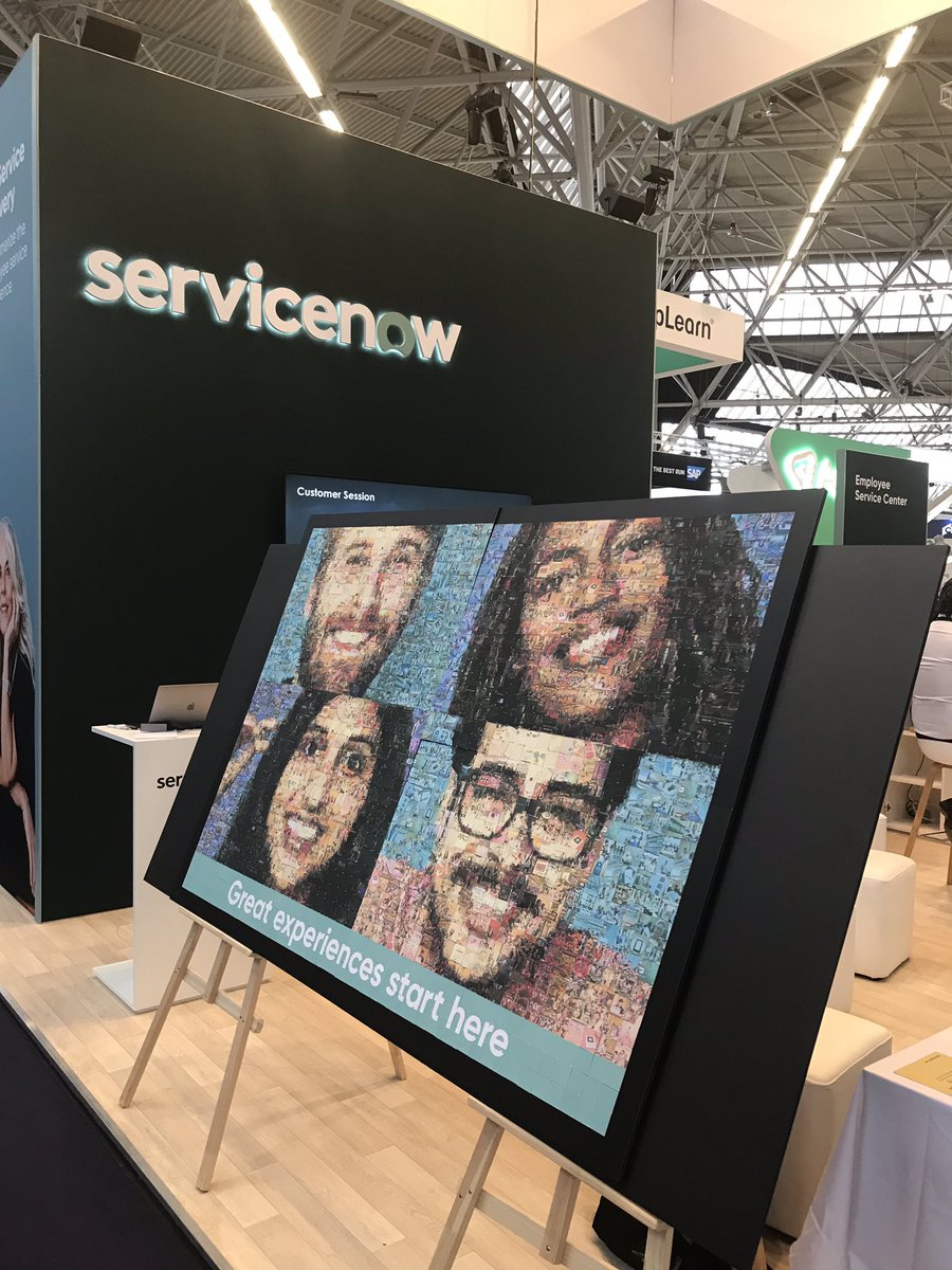 Stanislava_Stoy's tweet image. The Mosaic wall of @servicenow is now complete! #Easyforemployees @UNLEASHgroup #UNLEASH18