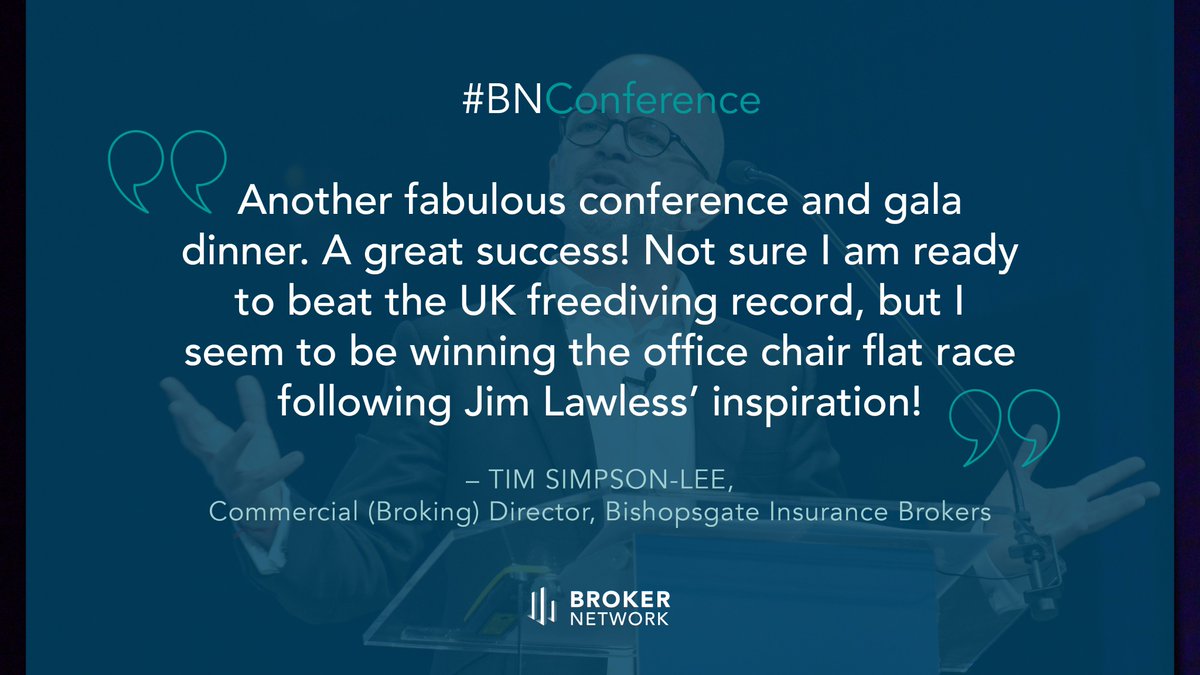 brokernetworkuk's tweet photo. The #BNConference may be over, but the feedback is still coming in thick and fast! Thank you @BishopsgateINS https://t.co/TIGk6AnYXI