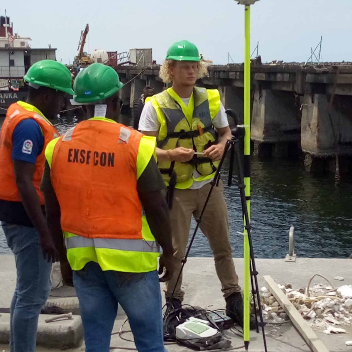 ShoreMonitoring's tweet image. Benchmarking in Liberia, #surveying with our #jetski #survey system and performing 13hrs velocity measurements with #nortek #VLM @NortekNews #Croatia!