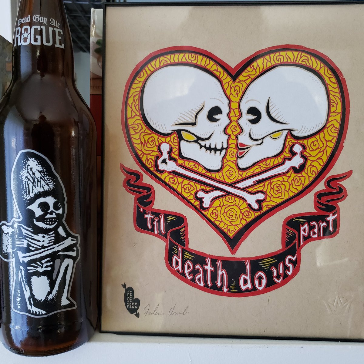 eclecticmess's tweet photo. A #DeadGuyAle a day keeps the sickle away. Day 24 of #RaiseTheDeadGuy @RogueAles #Rogue4Life #TilDeathDoUsPart https://t.co/FxTq2VLoKE