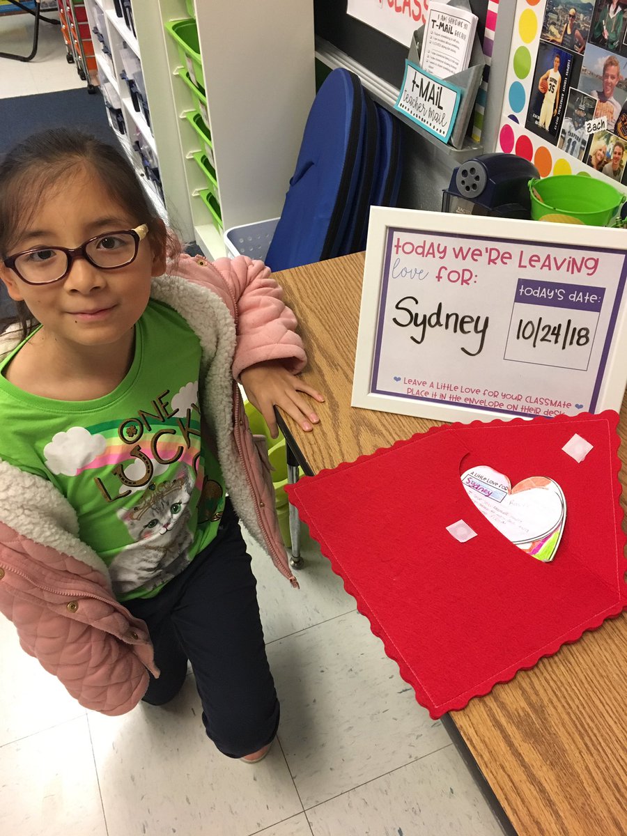 We are starting something new in our classroom! We are showing some love and kindness to a different classmate every day!!! #KindnessMatters #weareallspecial #weareafamily #GarrigaProud @GarrigaElem @PointIsabelISD