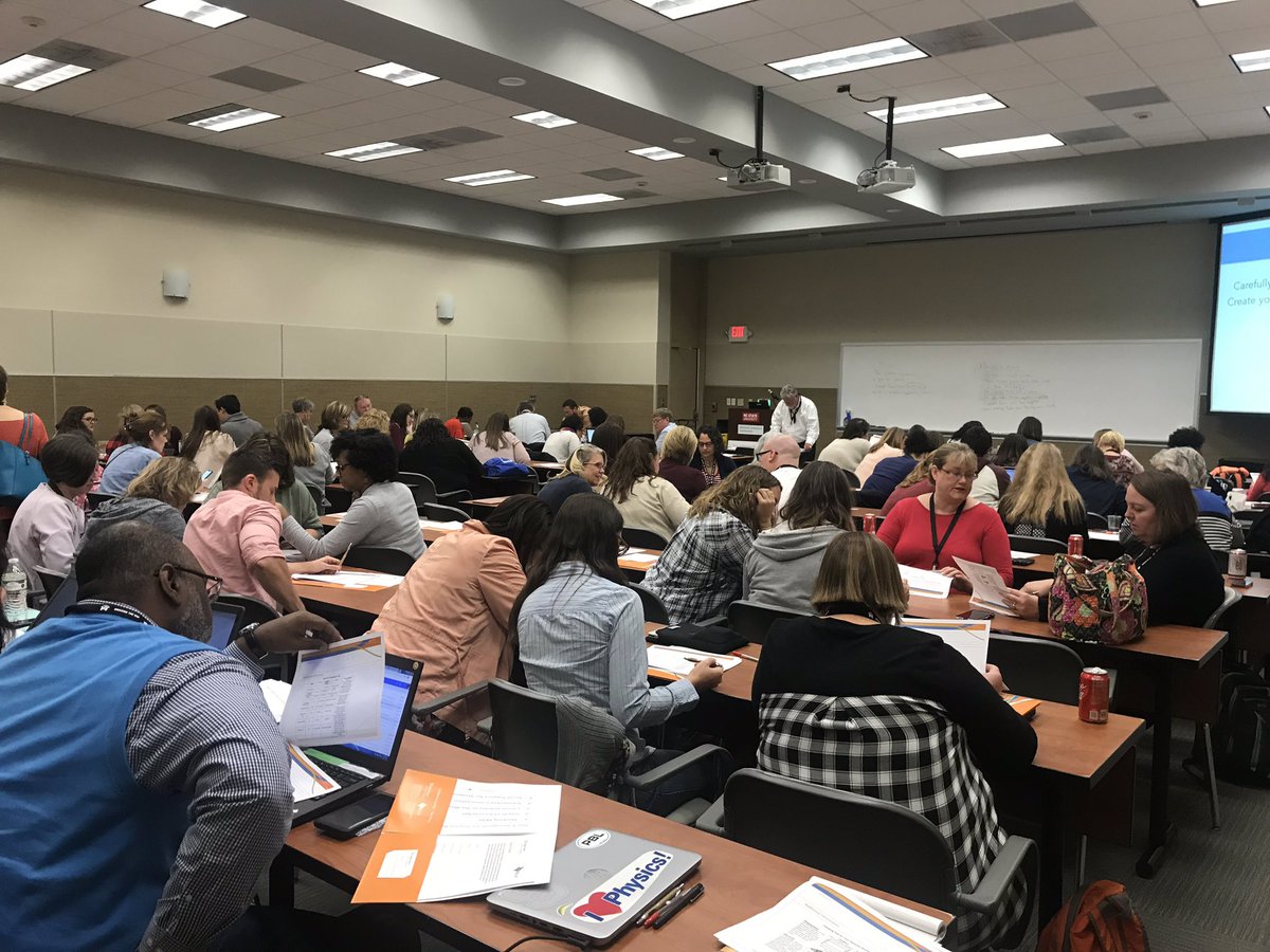 CERTL_WFUSOM's tweet photo. What a great group of teachers in attendance today at our @BTGConference presentation on creating inquiry-based classrooms! #BTGNC2018 https://t.co/V2f9av0bY5