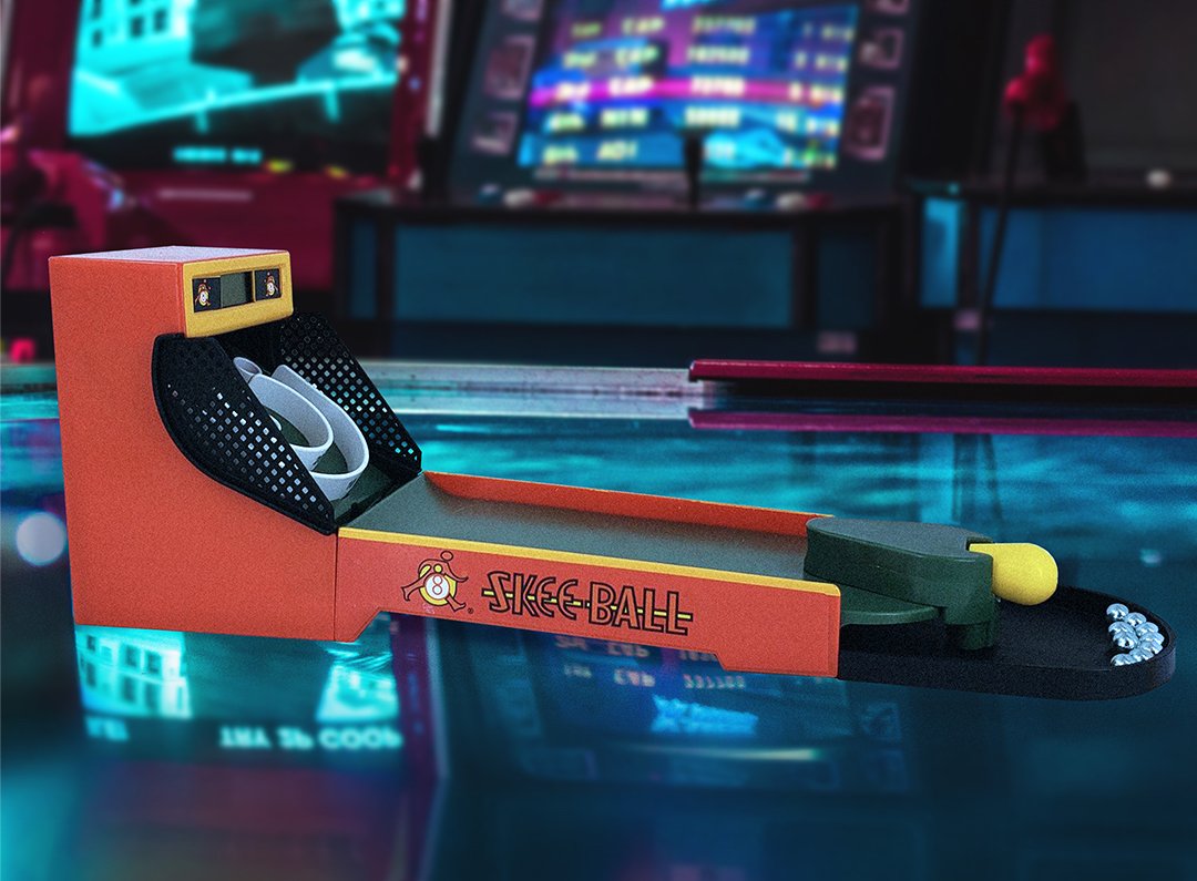 mini electronic skee ball