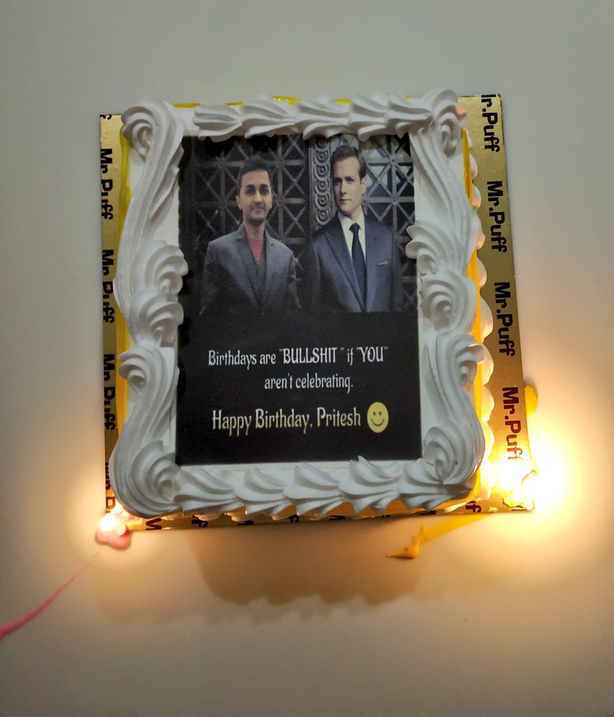 InfoGajjar's tweet photo. @GabrielMacht Hey Harvey, being a great fan of your, this is what I got for my #Birthday2018 https://t.co/Y6NGmy0bqX