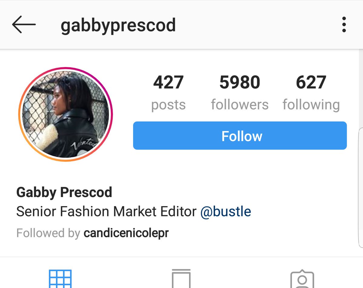 Gabby Prescod IG: gabbyorescodjournalistSenior Fashion Market Editor at Bustle