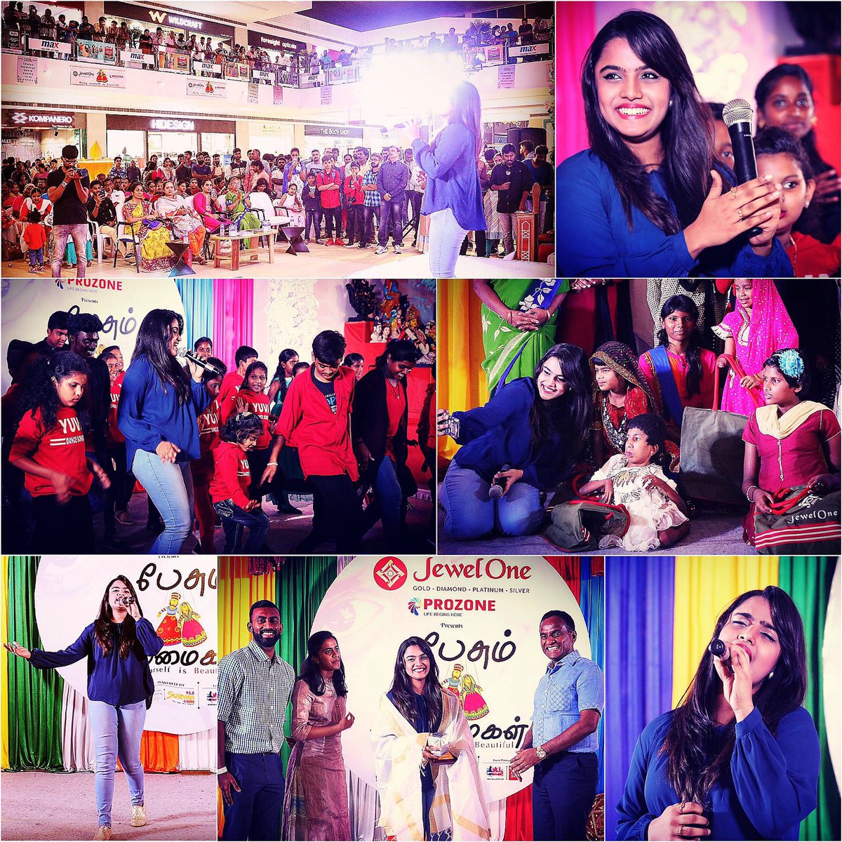 RakshitaaSuresh's tweet photo. Thank you #JewelOne for making me a part of #PesumBommaigal :) Definitely a one-of-a-kind concert. Loved the vibes around me, and it was pure bliss performing for all those special little children! ❤️

@jewelone916 https://t.co/IX1S1U1mfv