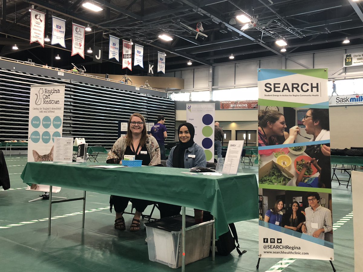 Come visit Emily and Amira at the U of R Volunteer Fair from 10am-2pm and learn more about SEARCH! 

#yqr #uofr #volunteer #fair #studentrun #nonprofit #health #community
