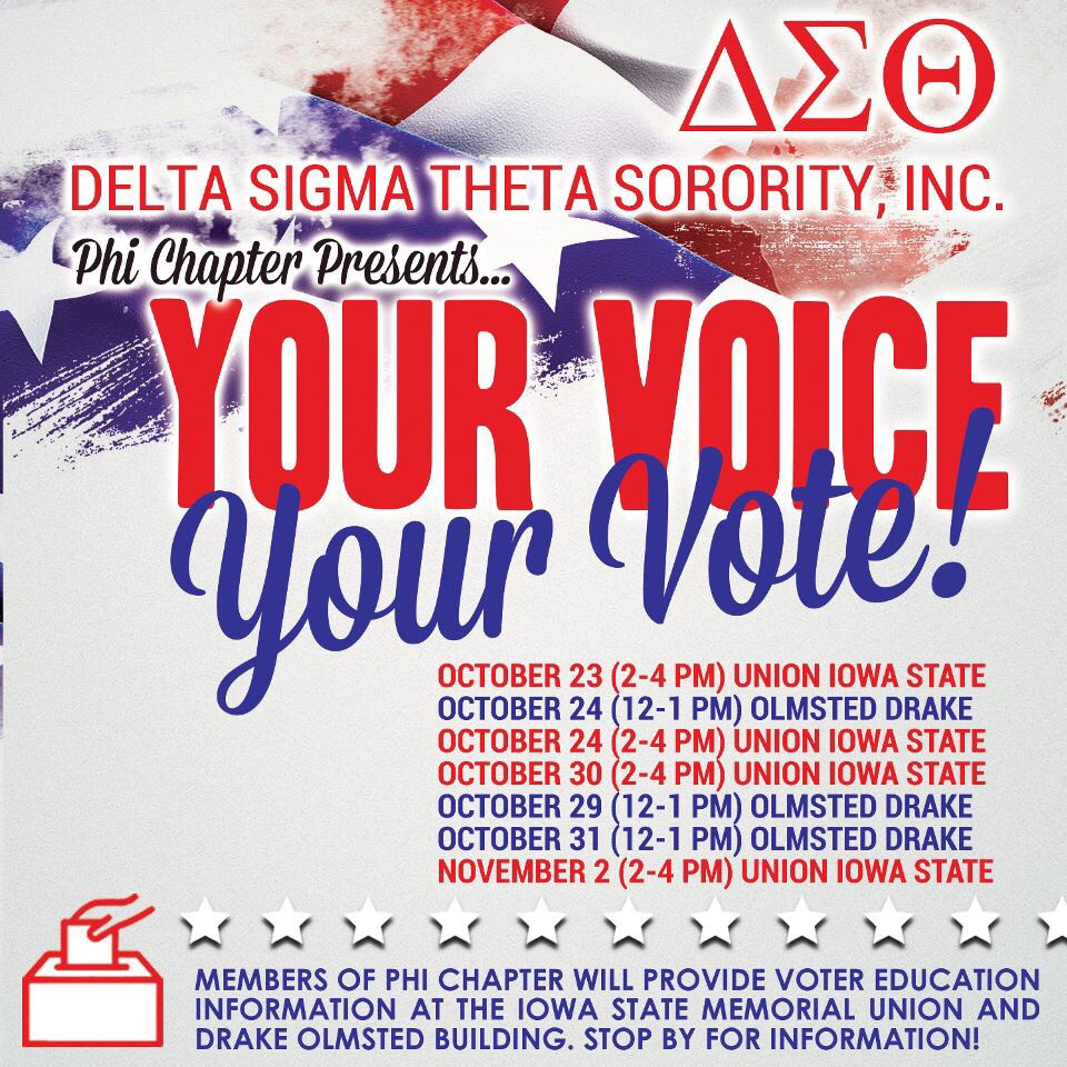 DSTPhiChap's tweet photo. Stop by Today for some Voter Info ✔️ https://t.co/GfTgowXKAl