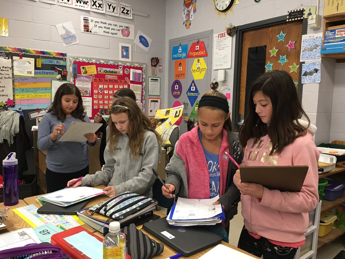Ms. Lynch's 5th graders collaborate to check enVisionmath homework in an activity called "Find Someone Who..." Great opportunity to articulate math concepts! <a href="/Dr_ScottCascone/">Dr. J. Scott Cascone</a> <a href="/OBassistantsup/">Kathleen Hoeker</a> @OBSupCittadino <a href="/carpenterrocket/">Carpenter School</a>  <a href="/mslynch206/">Fifth Grade Teacher</a>