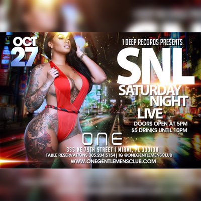 SNLatTheOne's tweet photo. #NewProfilePic #NewSpot #Saturdays at One.... https://t.co/O8CgLCwrOs