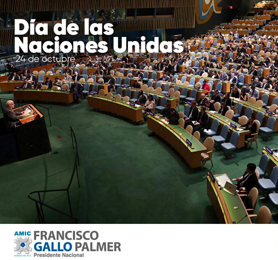 Este #DíaDeLasNacionesUnidas trabajemos juntos en promover los principales objetivos de la <a href="/ONU_es/">Naciones Unidas</a>, como son la paz, cooperación y desarrollo entre naciones.