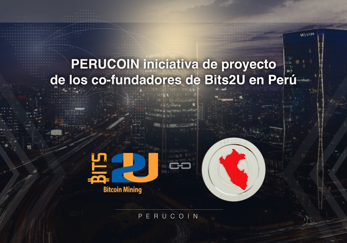 PeruCoin es un proyecto iniciado por la compañía Bits2u: >Impartir  conocimiento acerca de las crypto-monedas al público Peruano. >Alentar al  público a invertir en crIptomonedas. >Crear una de las más grandes granjas