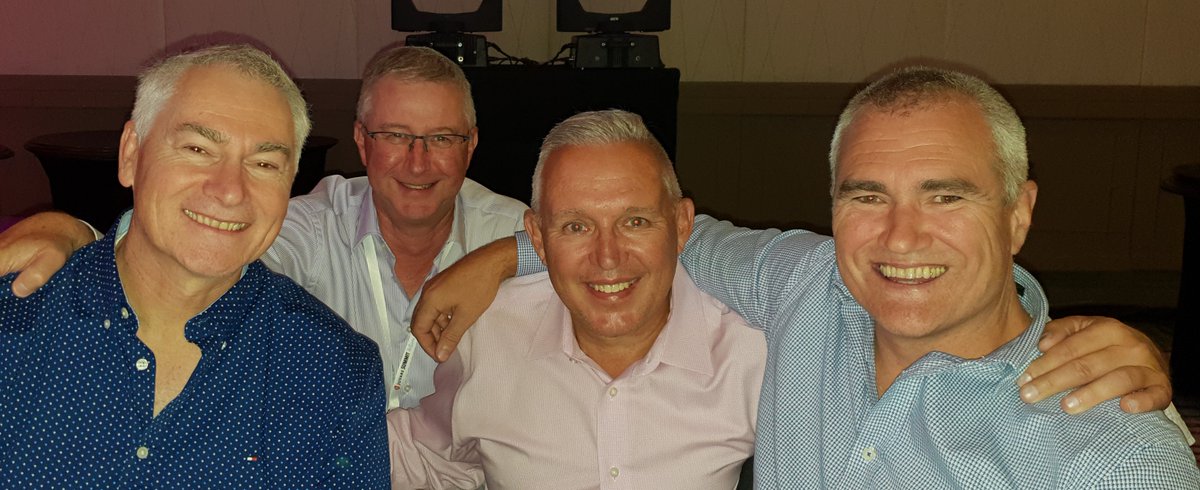 JohnDegrandpre's tweet photo. As we plan for next year's User's Group #Conference, #exchange19, we look forward to bringing our #partners, clients and new prospects together again. Here our CEO, Bob Watson, enjoys time with the CrtichlowNZ CEO and GMs at our 2018 conference. #bouncef… https://t.co/PC0xC699Dy