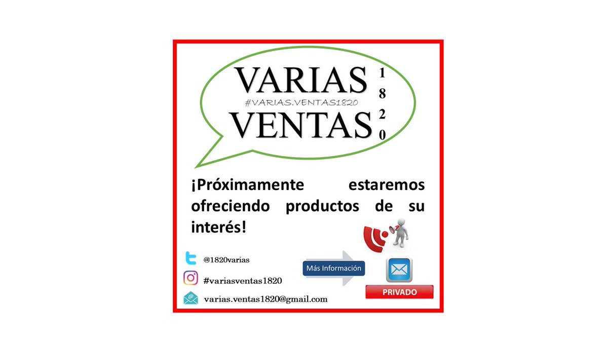 1820Varias's tweet image. Proximamente..