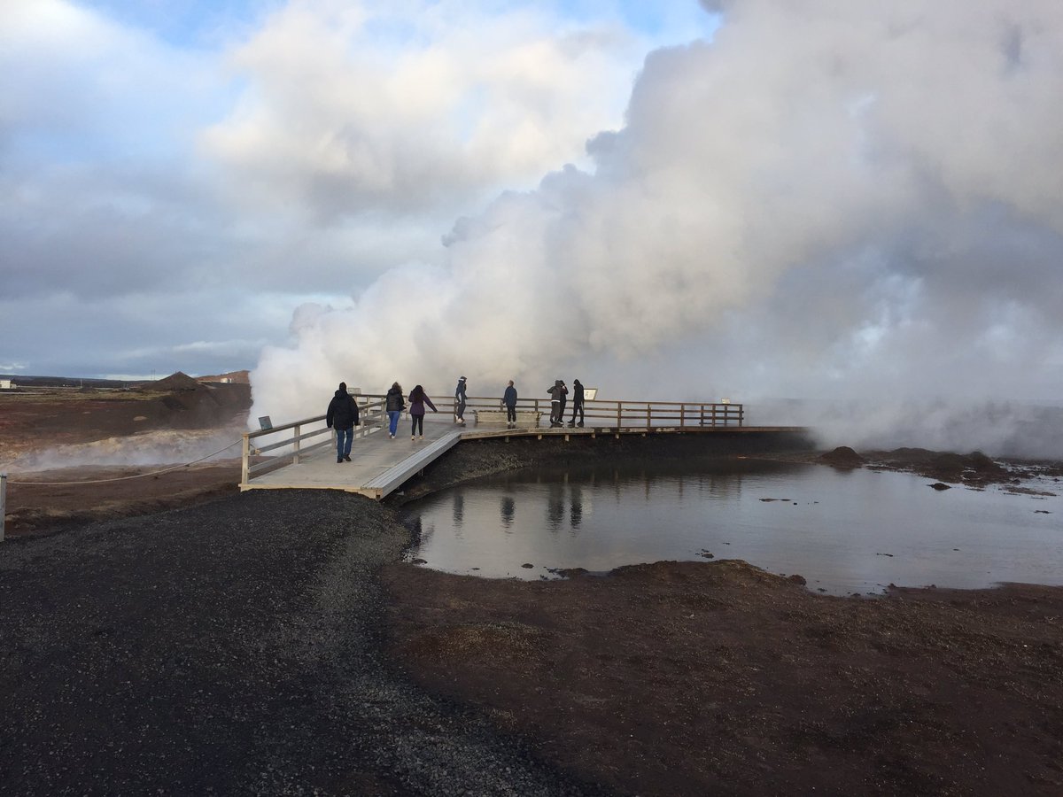 MrLastTeach's tweet photo. Enjoying the mars like landscape of the Reykjanes Peninsula #mudpools #tgakiceland2018 @Ele_Mitch @ctcka @DTW_Education https://t.co/UKrPTkEPjr