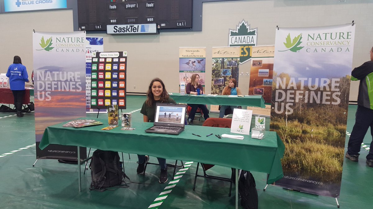 @NCC_CNC is all setup at the @UofRegina volunteer fair - come say hi and learn about  #ConservationVolunteers
