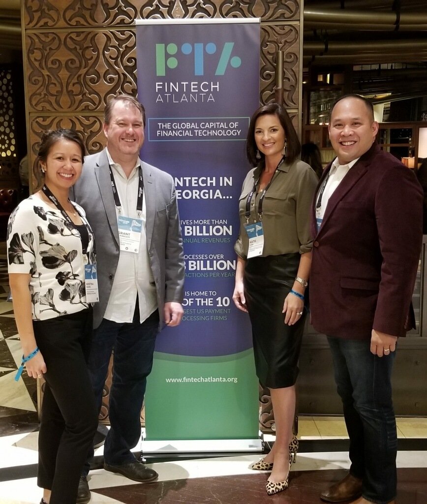MillsyKlein's tweet photo. @fintechatlanta @atlchamber sure know how to throw a reception @money2020! Next up...#FinTechSouth! See you April 22-23 in Atlanta at the Mercedes-Benz Stadium. #georgiafintech #proud @TAGthink @GrantWainscott @jeffgapusan https://t.co/mbLtHFeGGI