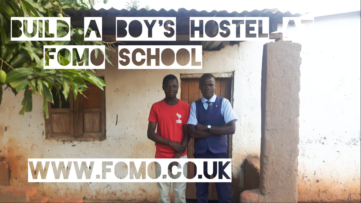We are fundraising to build a hostel for the boys at FOMO Secondary School. We are half way but need your help to make it a reality! Help Paul and Blessings (pic) have a safe place to stay while they study mydonate.bt.com/fundraisers/br…