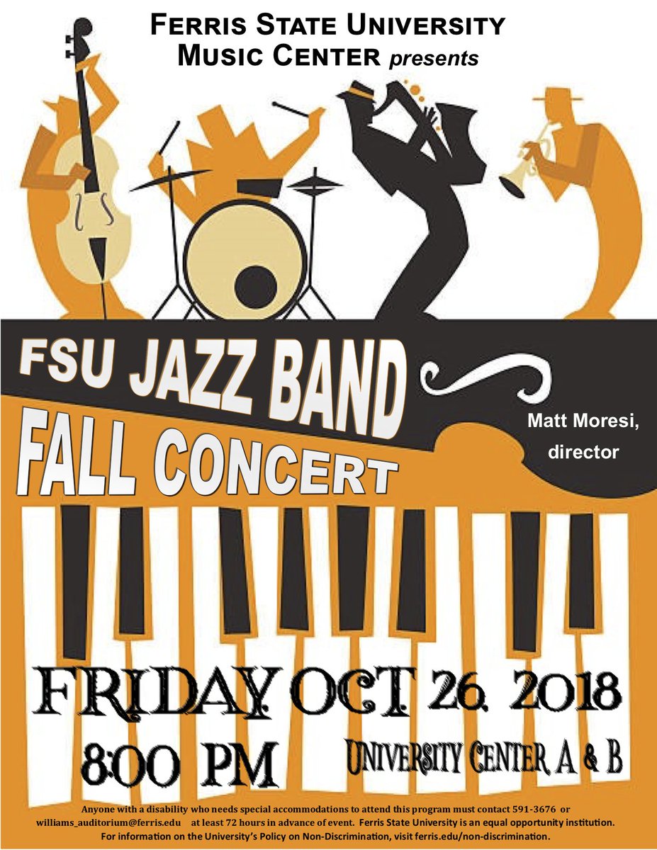 fsujazzband's tweet photo. Jazz Concert this Friday!! https://t.co/JoNdTwFzmr