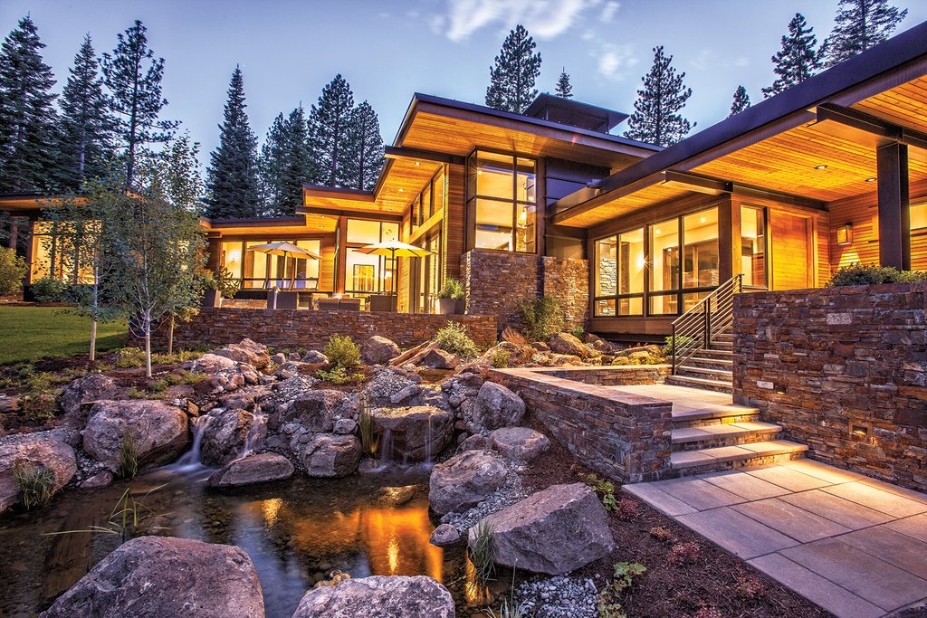 From a unique water feature to a standout kitchen island, this home was designed to dazzle. 
See the rest of this amazing <a href="/martiscamp/">Martis Camp</a> home by clicking the link! tahoequarterly.com/ski-ride-2018/…