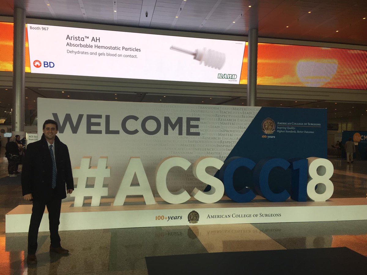 davalosgerardom's tweet photo. Proud to be presenting my first podium presentation on "The use of magnets for single port surgery" at #ACCSCC18. Greatfull to my mentor @danguerron and @DanaPortenier @RanjanSudan for the opportunity. #bucketlist https://t.co/4RNE9vHE7M