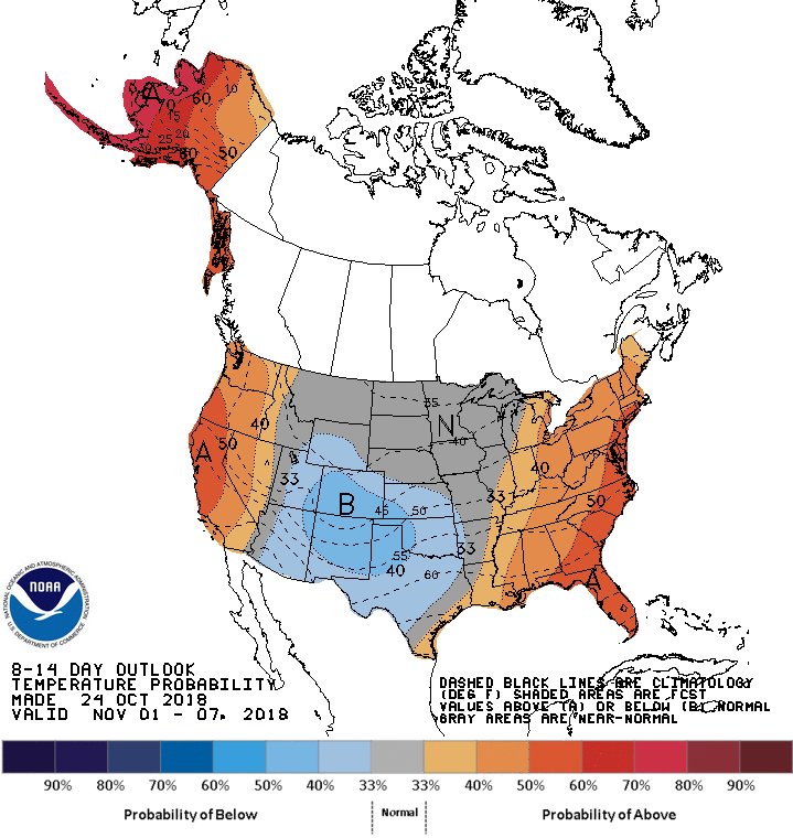 NWSCPC on Twitter: &quot;It looks like a warming trend may be in store for