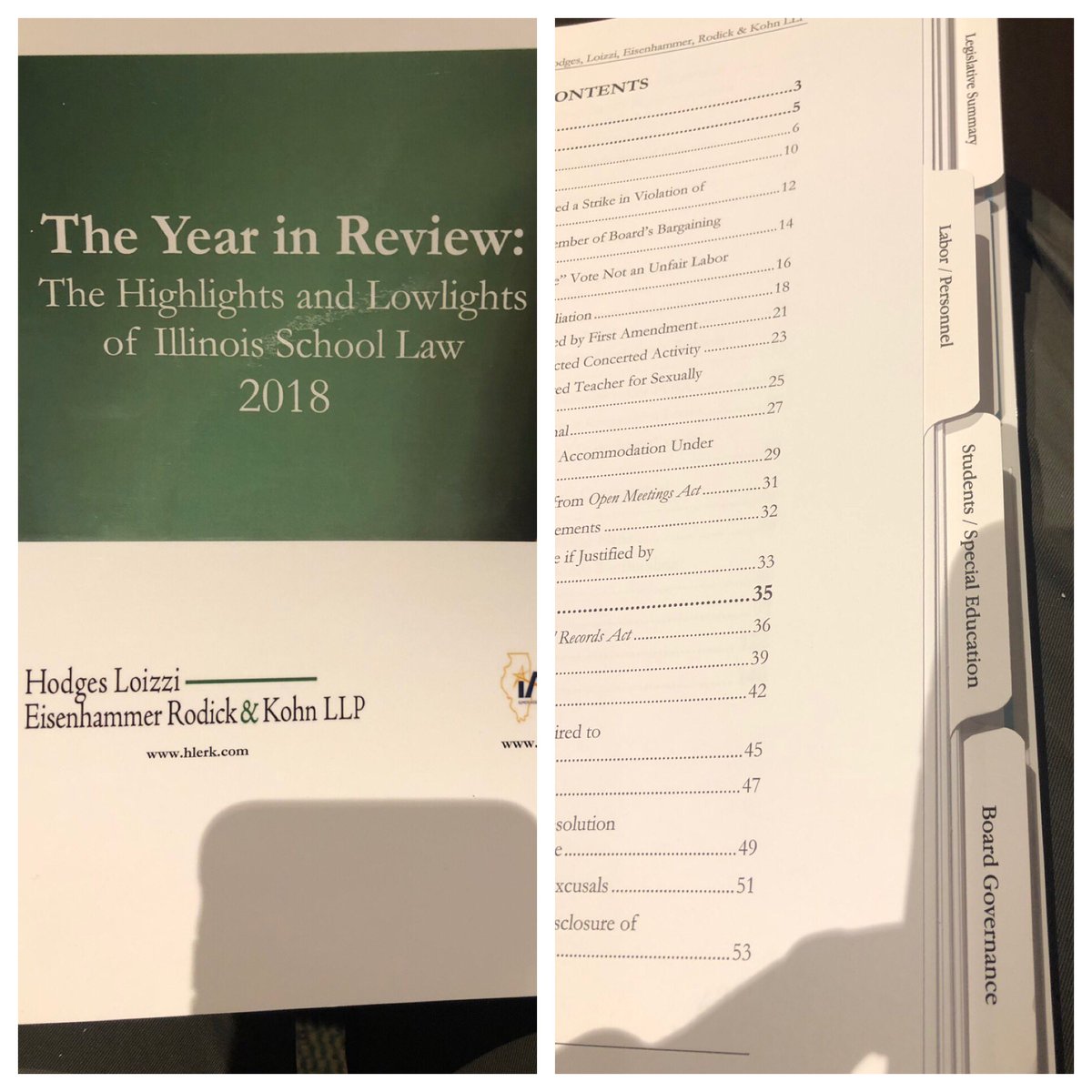 The Year in Review! Great day to learn about the recent legal updates in education.