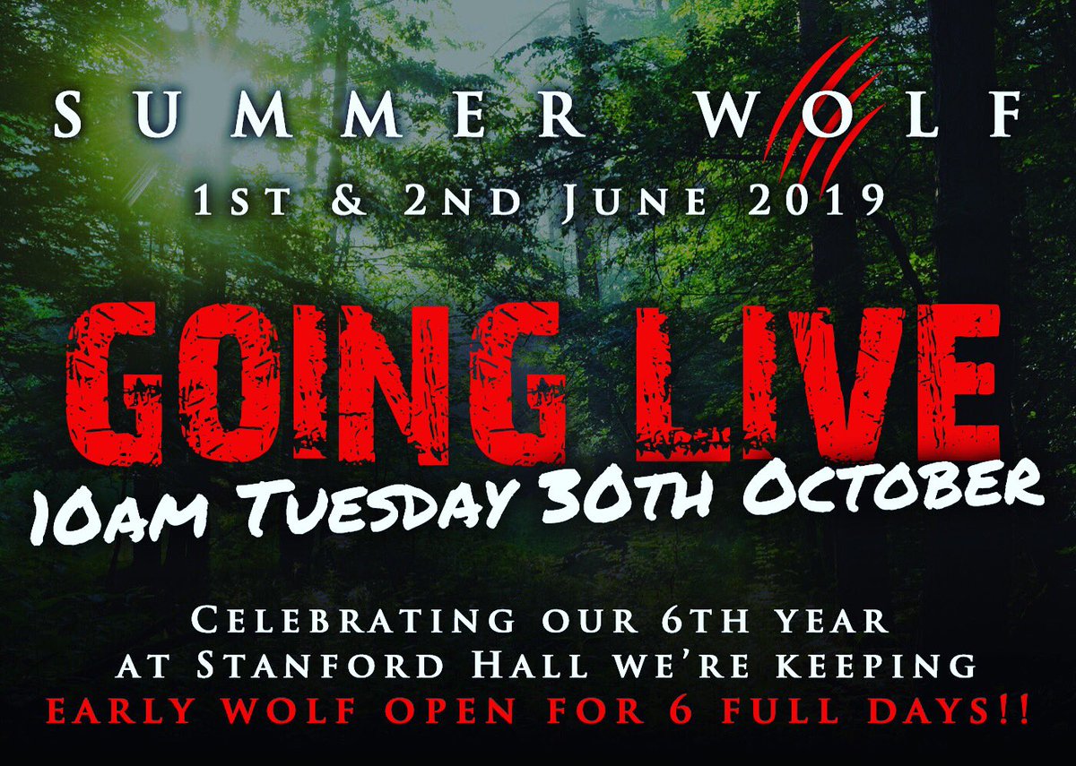 thewolfrun's tweet photo. Incredible offer 🙌 ‘Early bird’ prices for Summer Wolf 2019 guaranteed for 6 days. Get your #wolfpack ready and take advantage of this one-off deal! #summerwolf2019 #wolfrun #discount #ocr #ocrchat #ukrunchat #wildrunning #challenge https://t.co/FRFGKJb2aq