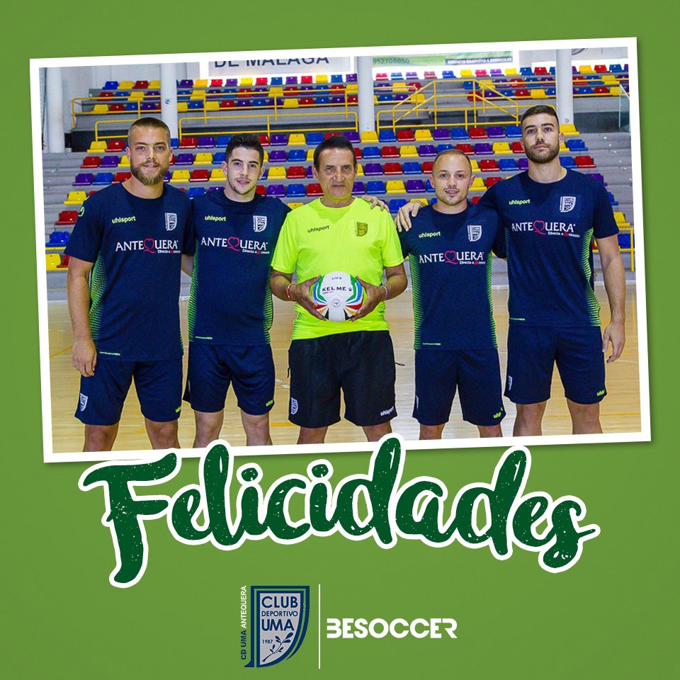 besoccer_ES's tweet photo. 🎂Hoy en el #BeSoccerCD @UMAAntequera están de fiesta, cumple años su míster @moliluiggi5. ¡Menudo regalo de cumpleaños te hicieron los chicos ayer! 👏 También cumple años @VictorRubi0.
¡¡¡FELICIDADES!!! 👏👏👏 https://t.co/zGBWRuyTEc