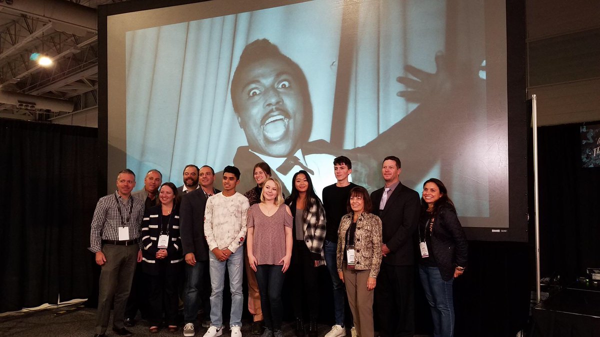 nutleytv's tweet photo. NHS-TV III students attended the 2018 Hometown Rock and Roll Film Festival with their submission “In Tune With Nutley” at the Atlantic City Convention Center. https://t.co/ycZJlEfLT1