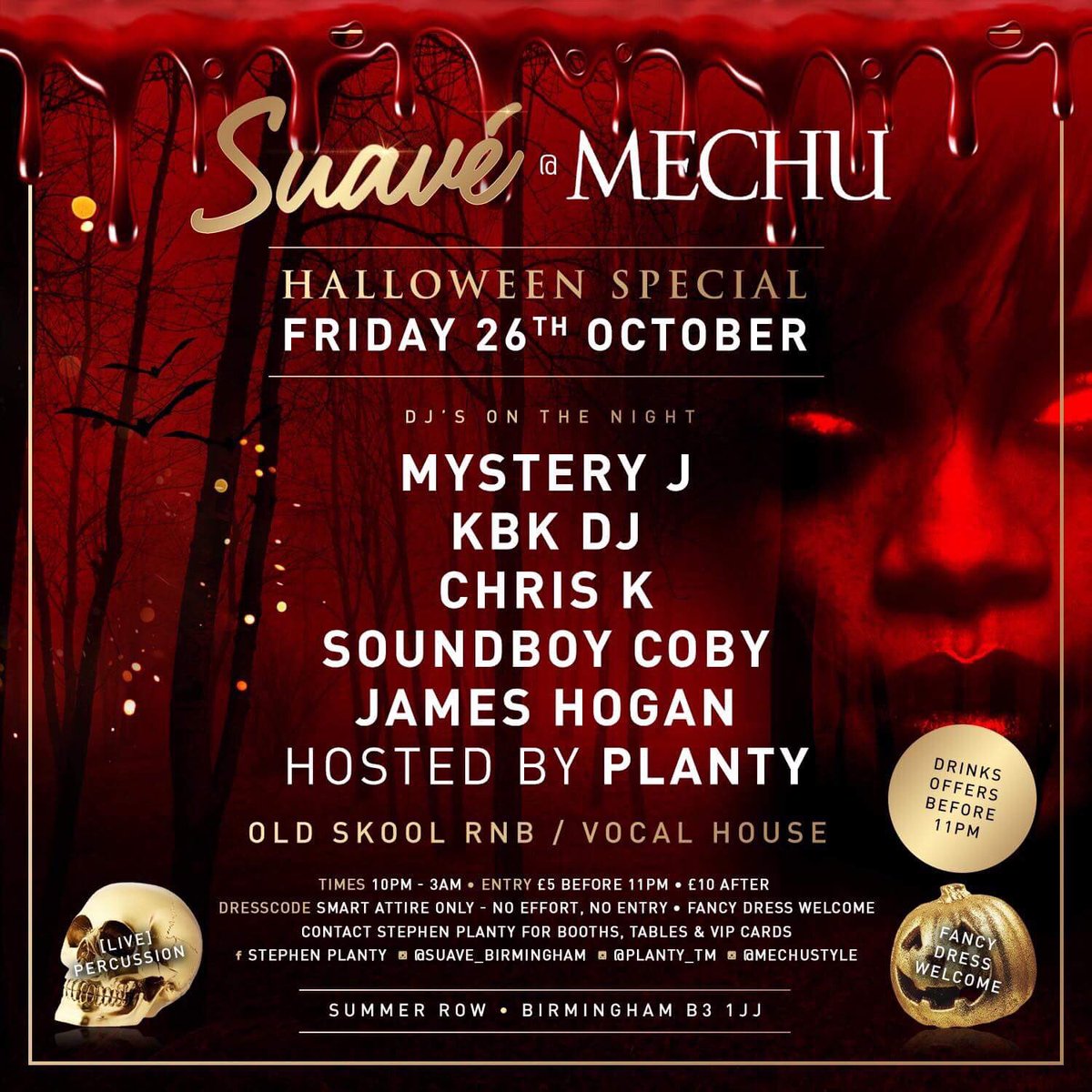 This Friday I’ll be starting off the Halloweekend at <a href="/mechustyle/">Mechu Summer Row</a> 🔥💀👽👻🎃😅 #MysteryJMashUp
