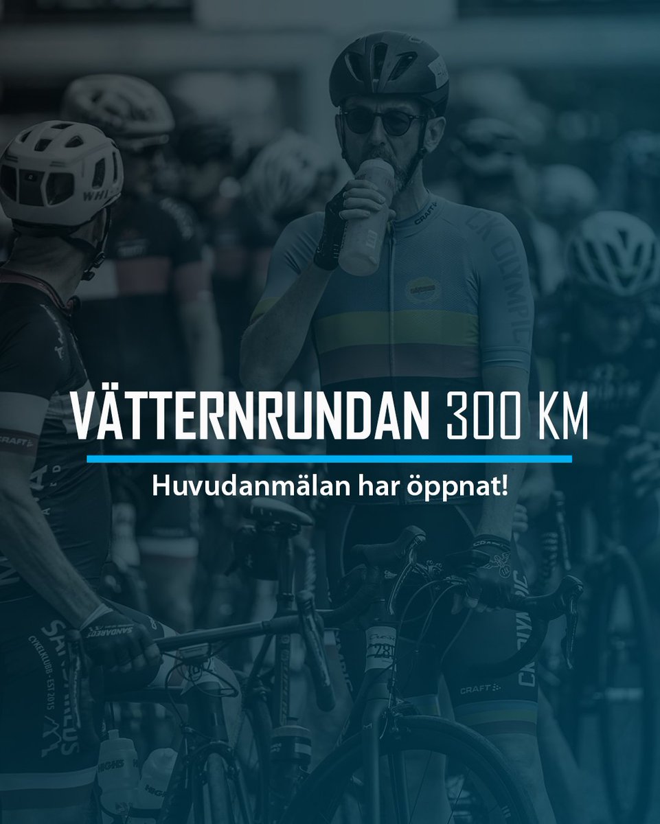 Klockan är 19.00 och huvudanmälan till Vätternrundan 2019 är nu öppen!
Gå till anmälningssidan: vatternrundan.se