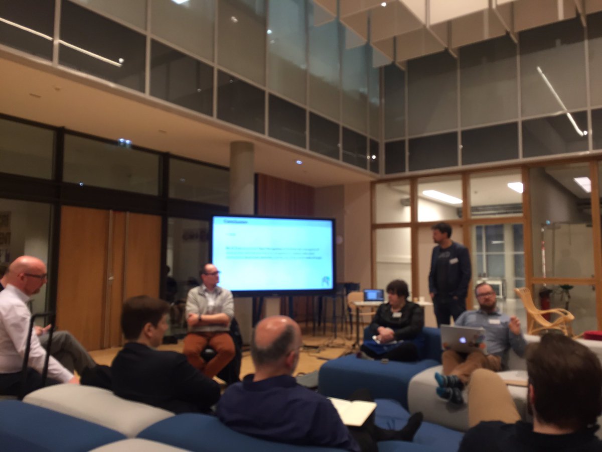 GerardPruim's tweet photo. Very interesting hack session about #bitoftrust at the #ePIC2018 about communities. When is a community a community? How is trust is established with this concept? #openRecognition #mirva https://t.co/6JxivKBVDE