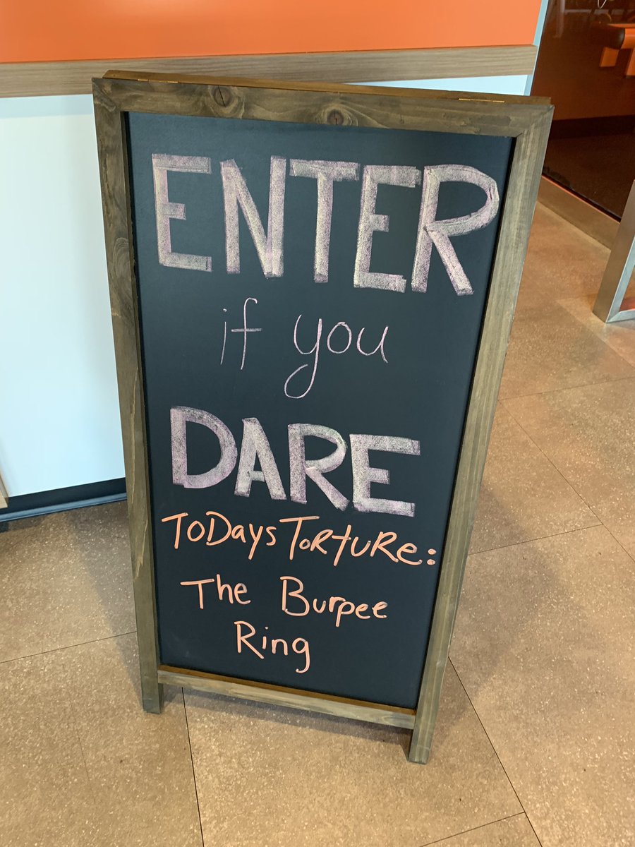 timagne's tweet image. Hey Dante, you missed a circle. Day 1 of #OTFHellWeek at @orangetheory.