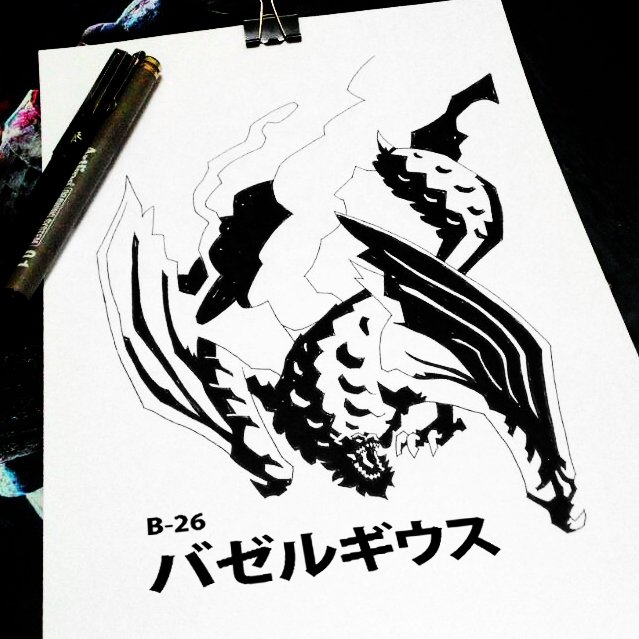 zeddaa_'s tweet image. #Inktober2018 day 20, 21 #bazelgeuse #deviljho #MHW #MonsterHunterWorld @MonHunArt