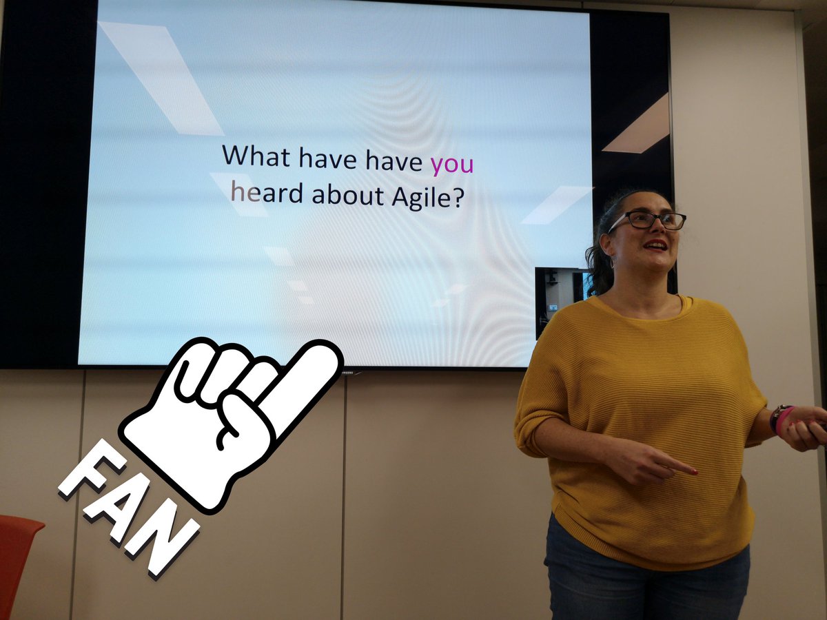 jvivess's tweet photo. How to be #agile @WWCodeBarcelona, feat. @LaLaiaNoHiEs https://t.co/j4u23RMj9O