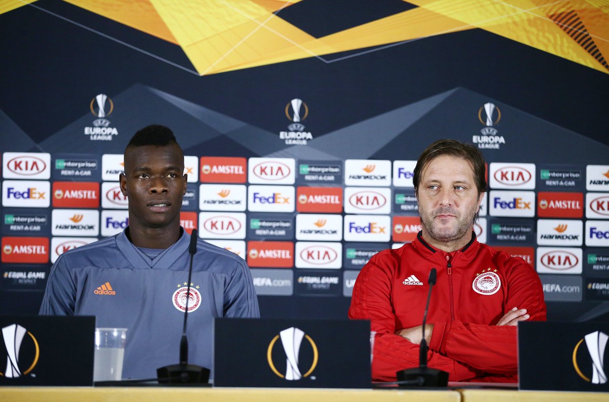 olympiacosfc's tweet photo. H Συνέντευξη Τύπου ενόψει του αγώνα με τη Ντουντελάνζ! / Press Conference for the match against @F91Diddeleng!

#olympiacos #UEL #DUDOLY #pressconference @EuropaLeague @F91Diddeleng @cissepapeabou @CoachPMartins https://t.co/psgQdKjwFQ