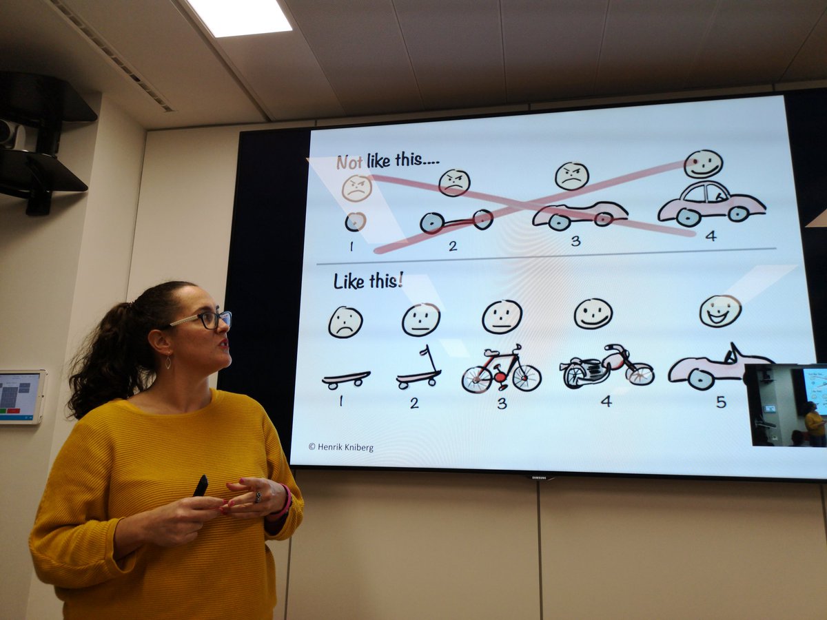 jvivess's tweet image. #agile in a nutshell! Wonderful image by Henrik Knieberg. @LaLaiaNoHiEs #wwcodeBCN #newrelic