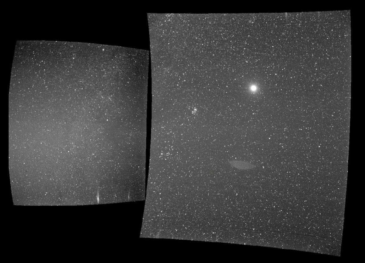 The full image from Parker Solar Probe showing Earth