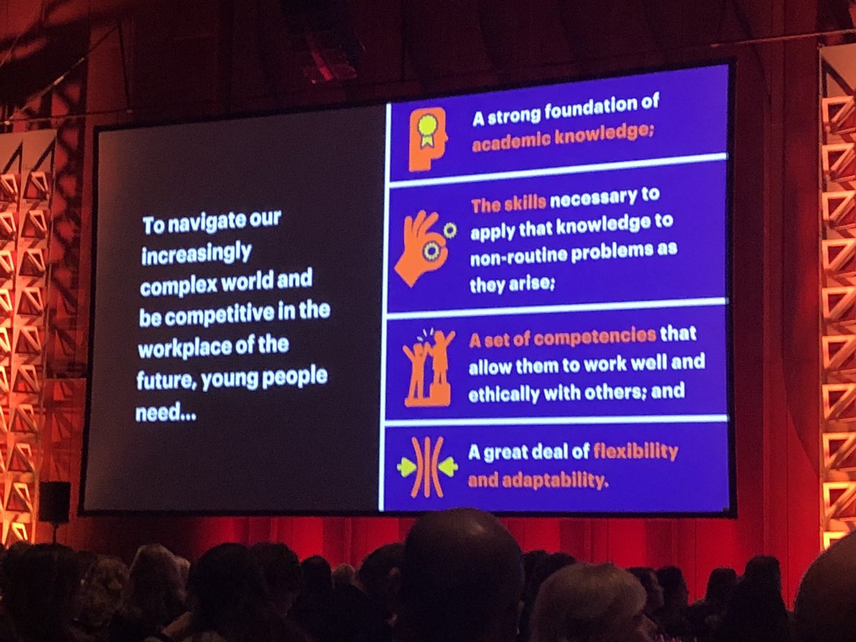 CollinsAndrewD's tweet photo. Some of my favorite thoughts from  #iNACOL2018. Let’s continue on this path of fostering meaningful and relevant learning experiences for our youth. Thanks @nacol ! https://t.co/wl0ZJt6Tom
