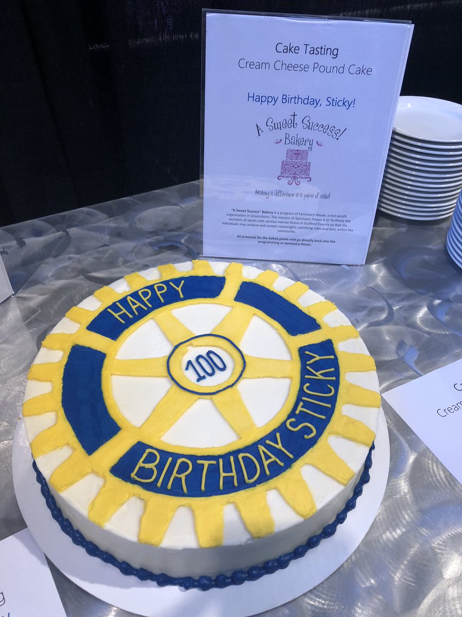 SuccessSweet's tweet image. 100 years of Sticky!!!! Happy Birthday to Sticky Burch! An honor to help celebrate this wonderful community ambassador! @gsorotary @SanctuaryHouse