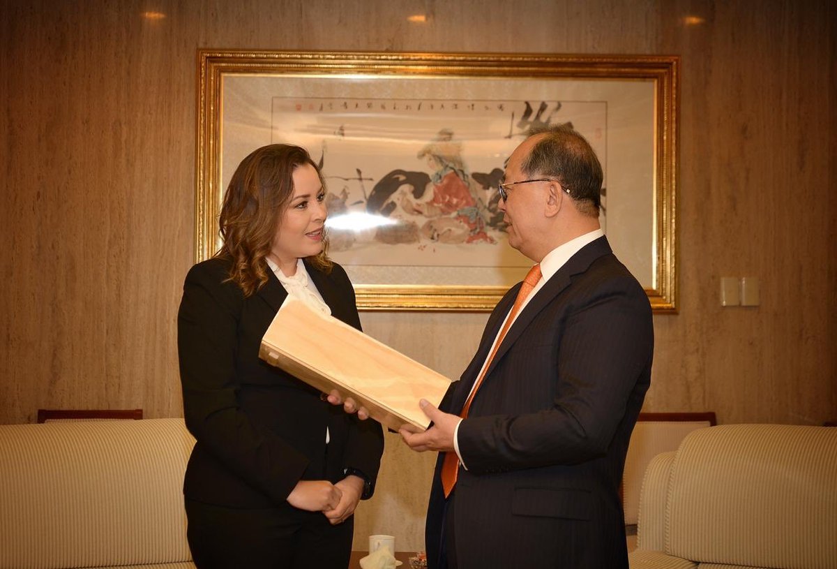 Veronica_mtz's tweet photo. Agradezco al Embajador de la República Popular China Qiu Xiaoqi por haberme recibido con el fin de estrechar nuestras las relaciones. 

#ConMuchoCorazón 💕
#SenadoDeLaRepública https://t.co/ZA0Q4ijt5r