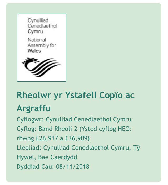 🌟 Swyddi newydd 🏴󠁧󠁢󠁷󠁬󠁳󠁿
safleswyddi.co.uk
#swydd #Caerdydd #Llanelli #YBontfaen #Cymraeg